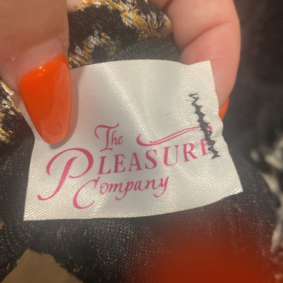 The Pleasure Company animal print halter top with matching bottoms - Picture 6 of 11